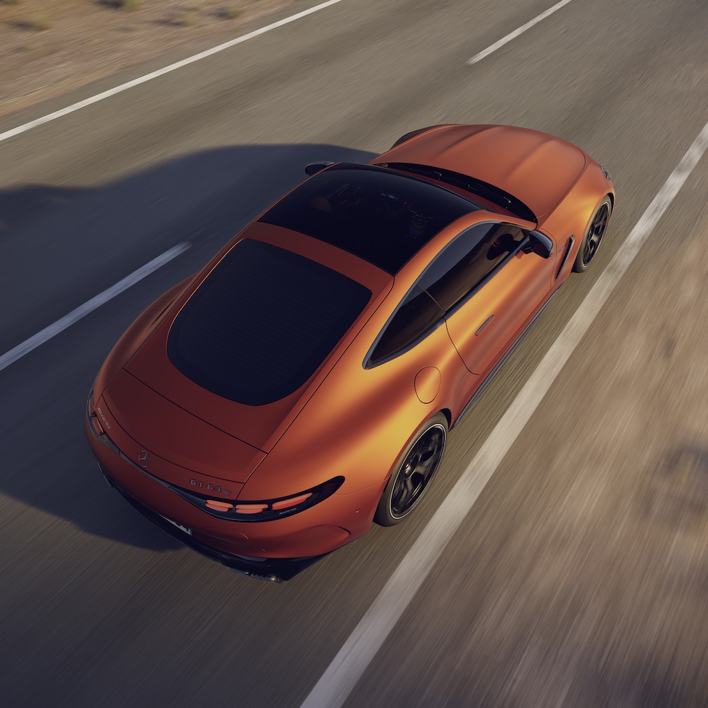 Mercedes-AMG GT 63 S E PERFORMANCE Coupé의 4.0리터 V8 바이터보 엔진.