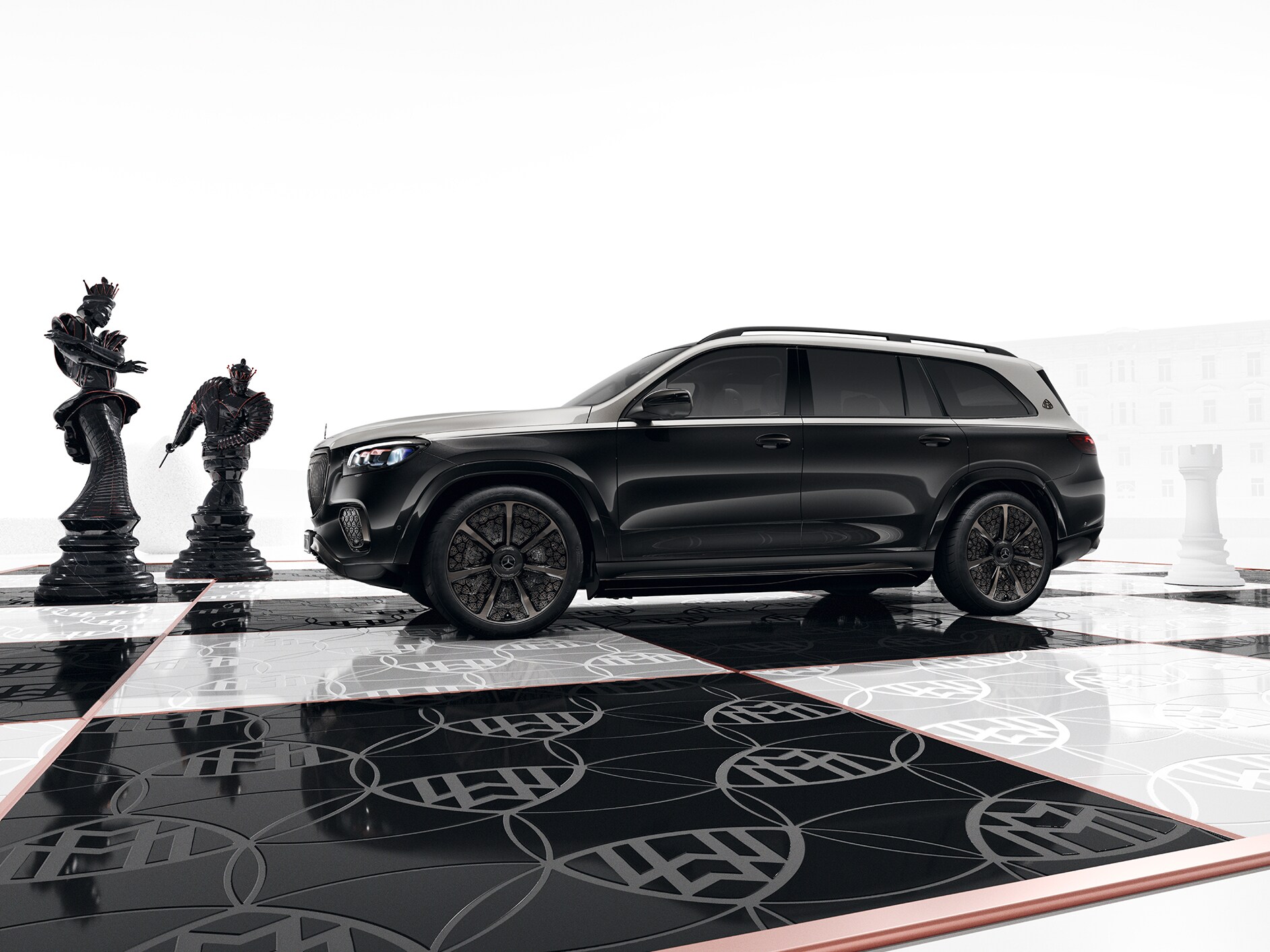 체스판 위 Mercedes-Maybach