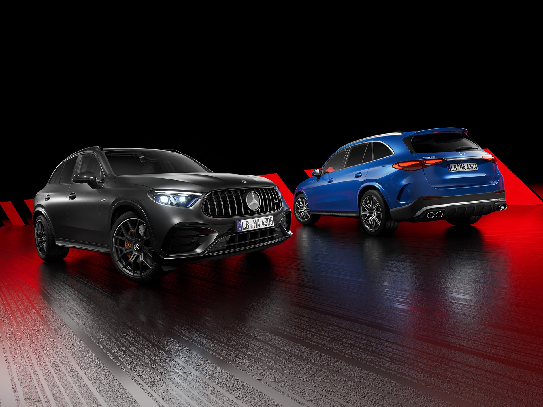 Mercedes-AMG 차량의 후면부