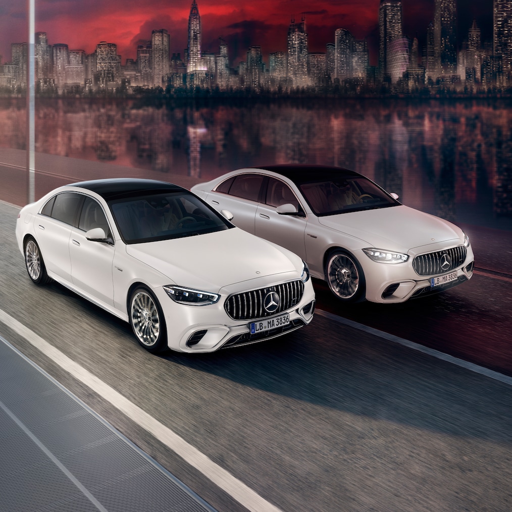 Mercedes-AMG S 63 E PERFORMANCE의 또 다른 다이내믹한 모습(주행 모습).