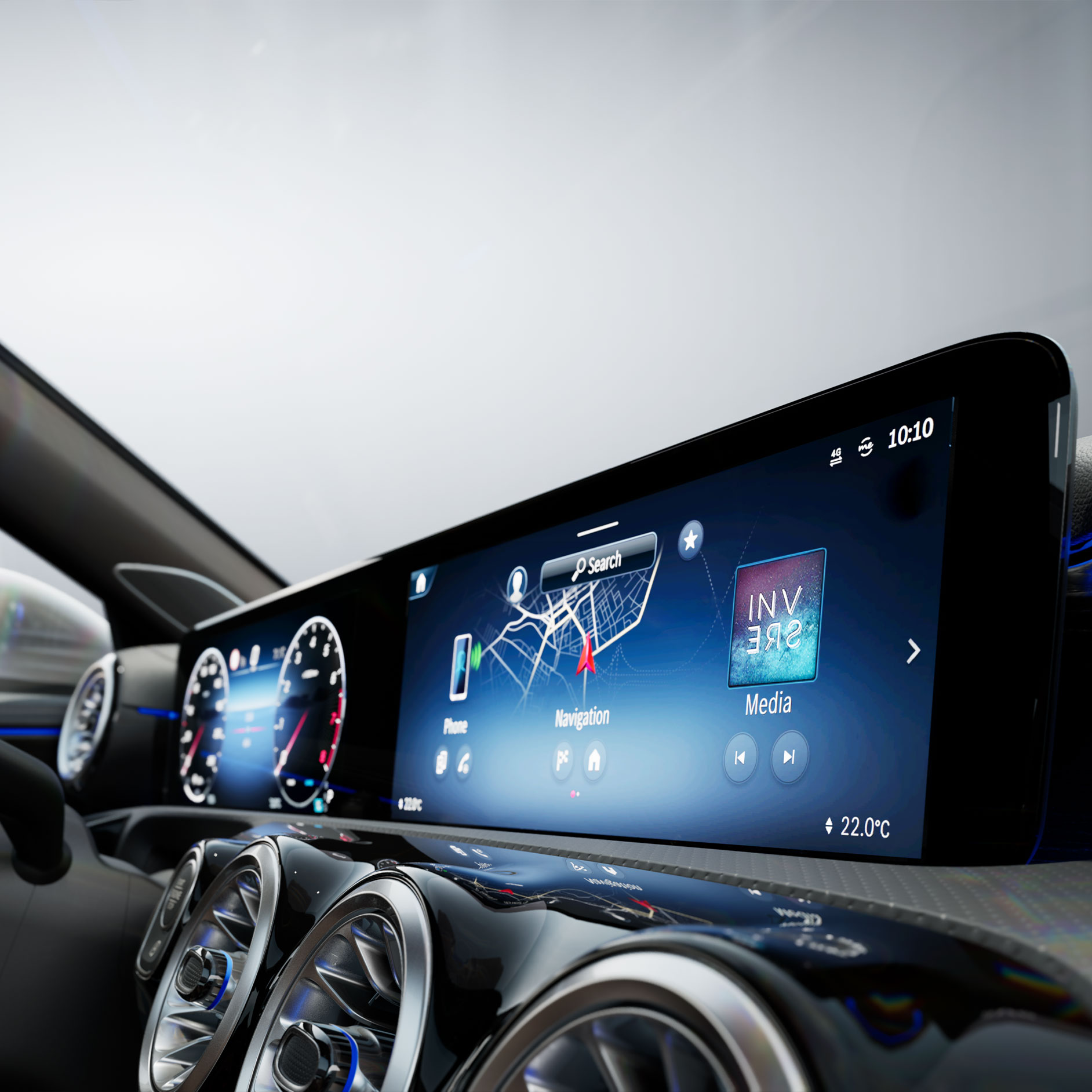 모델 개요 | MBUX 멀티미디어 시스템 | Mercedes-Benz Mercedes-Benz의 인테리어.