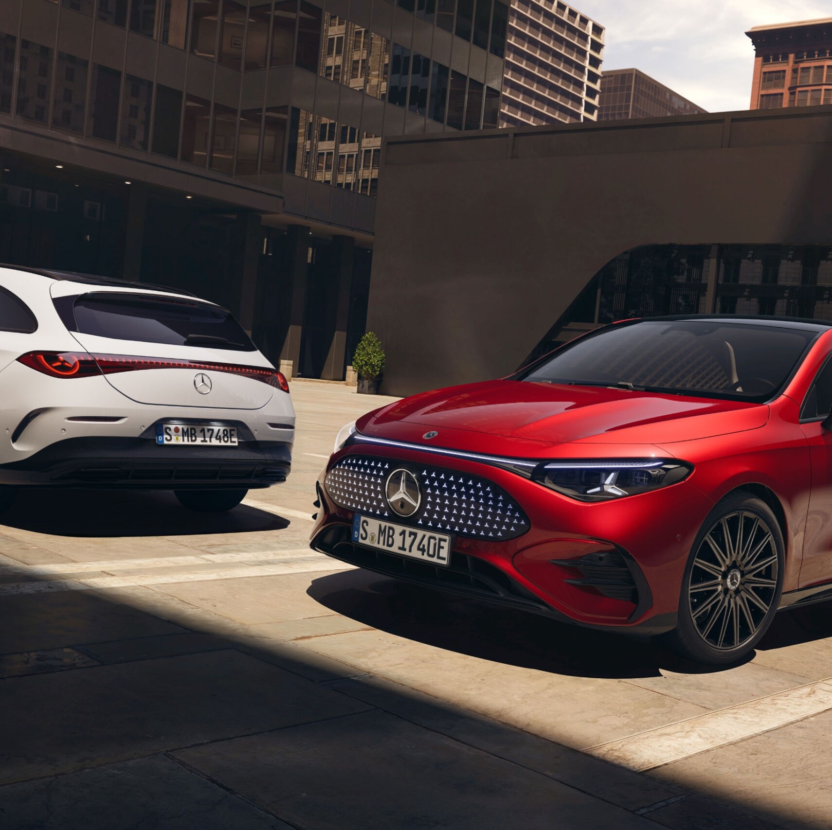 The all-new electric CLA​ 차량 이미지