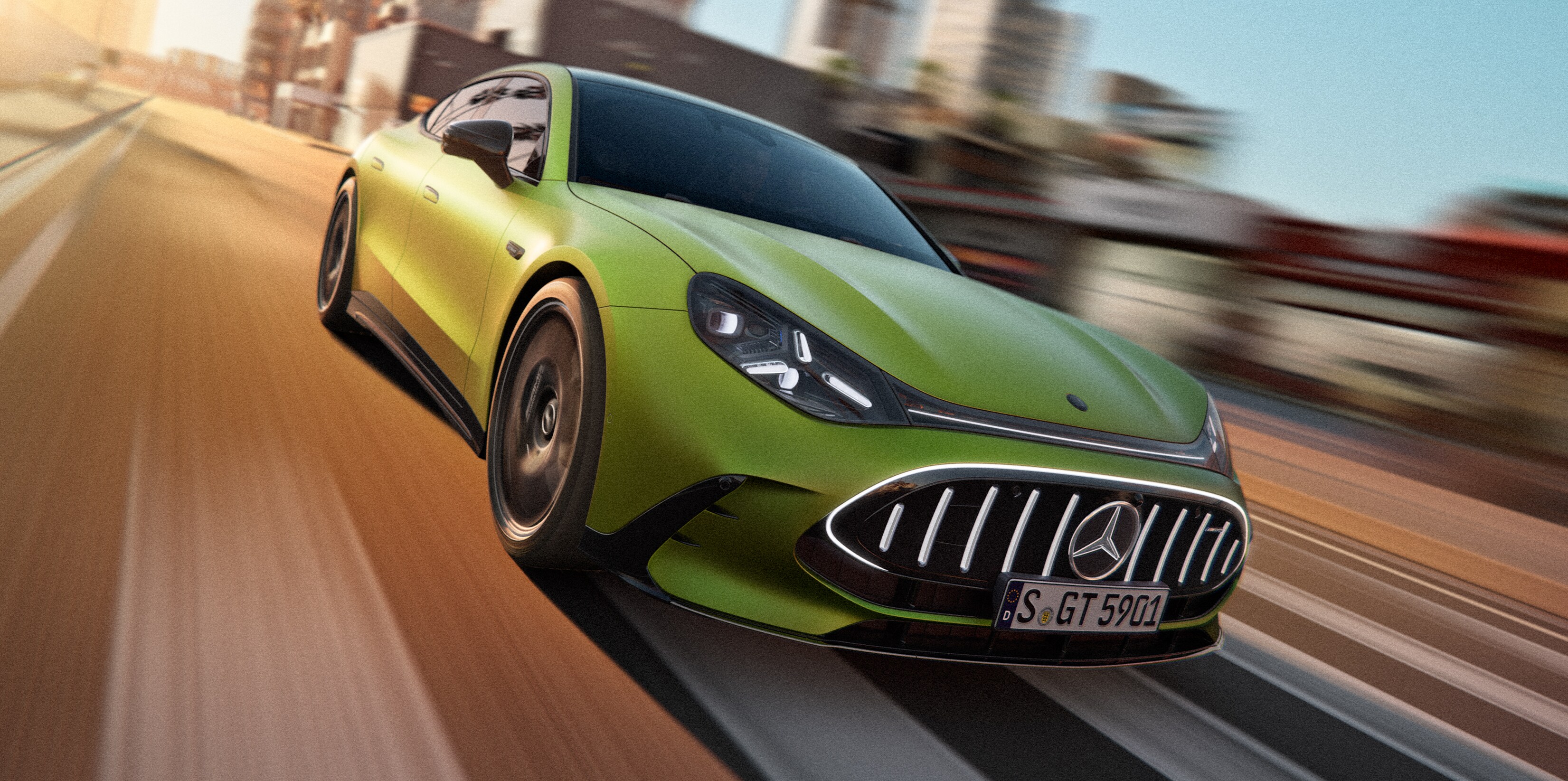 The all-new Mercedes-AMG GT 4-door Coupé.