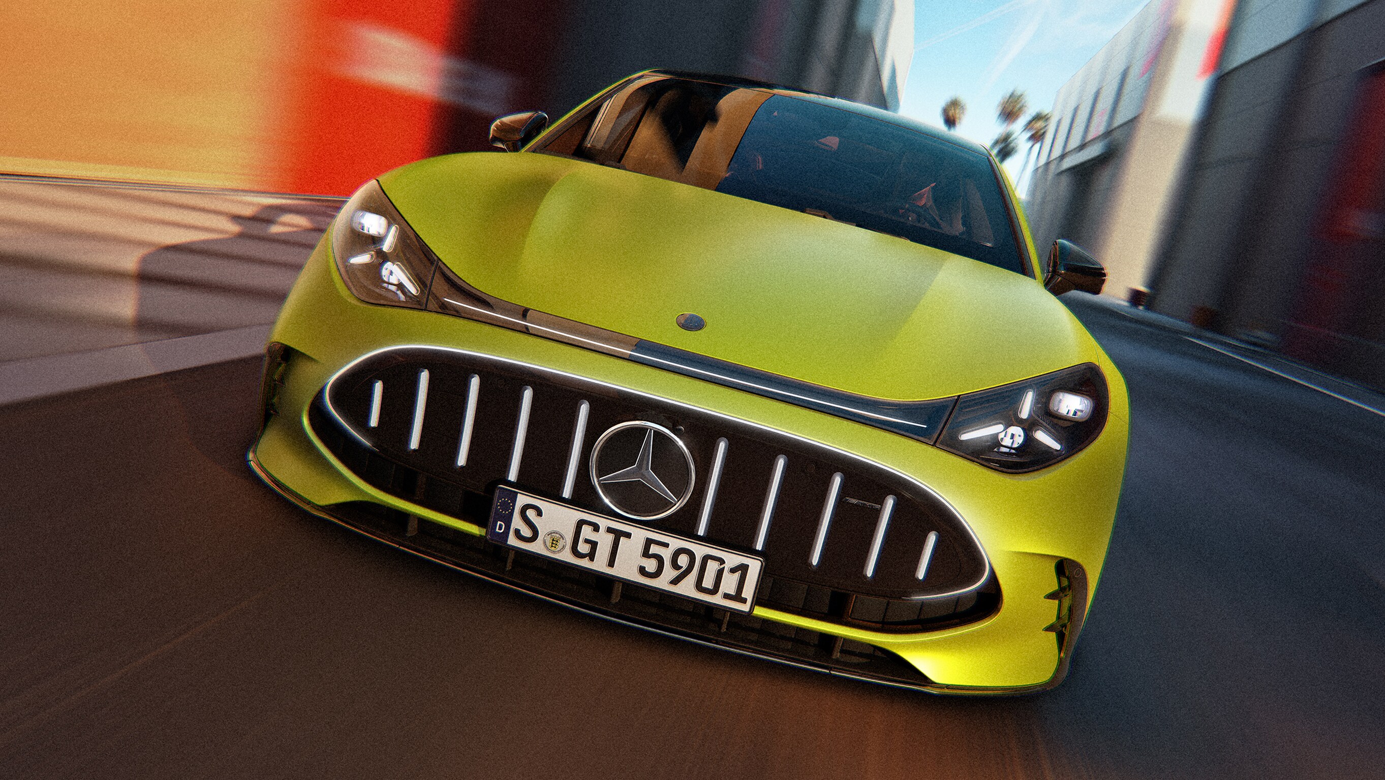 The all-new Mercedes-AMG GT 4-door Coupé.