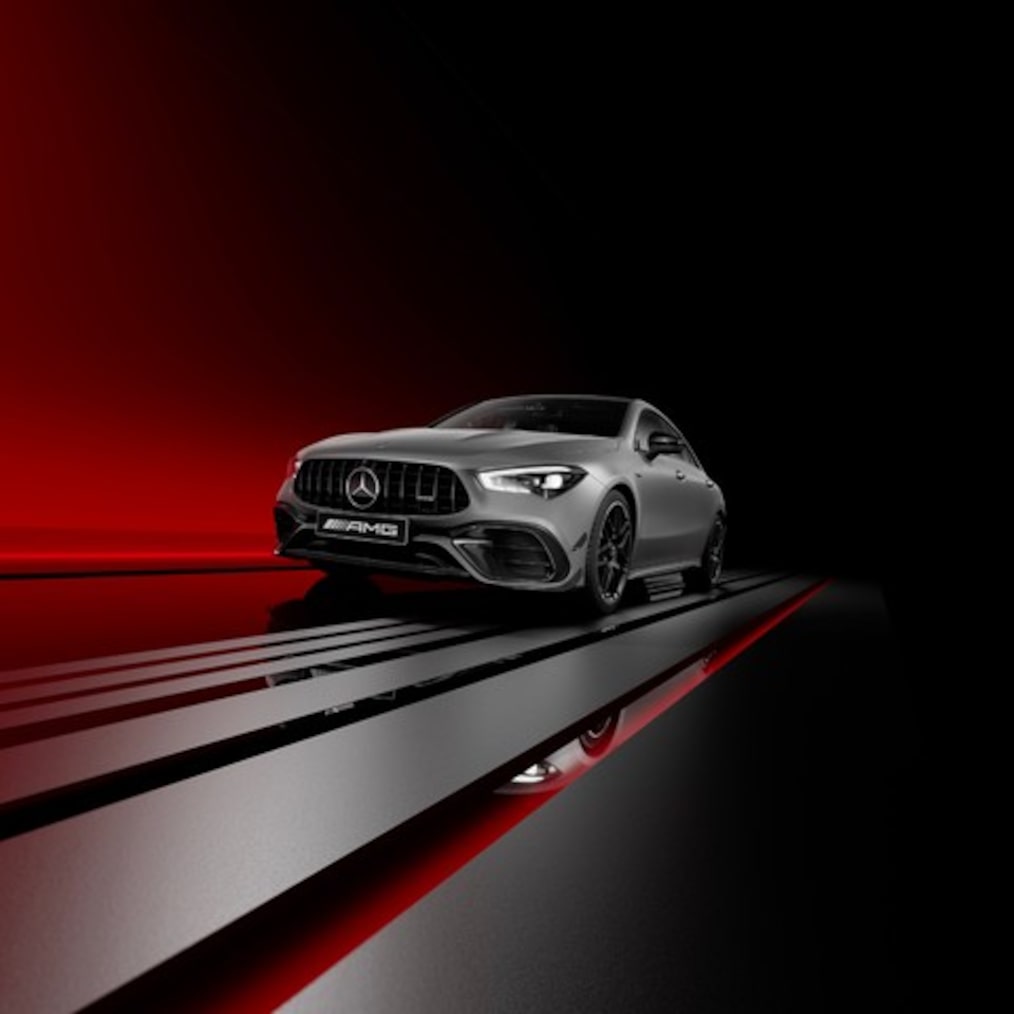 MANUFAKTUR 마운틴 그레이 MAGNO 또는 나이트 블랙이 적용된 Mercedes-AMG CLA 45 S 4MATIC+ Coupé Final Edition.