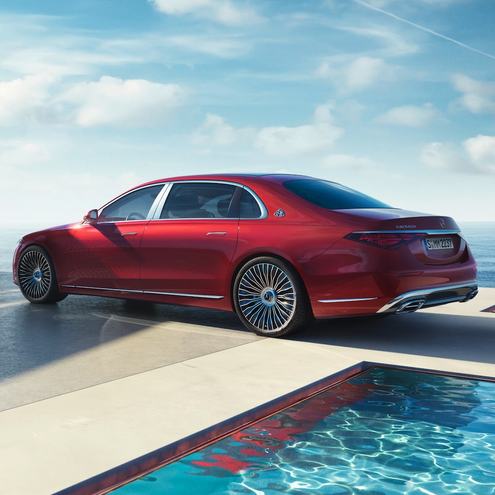 Mercedes-Maybach S-Class의 MANUFAKTUR 시트 등받이 트림.
