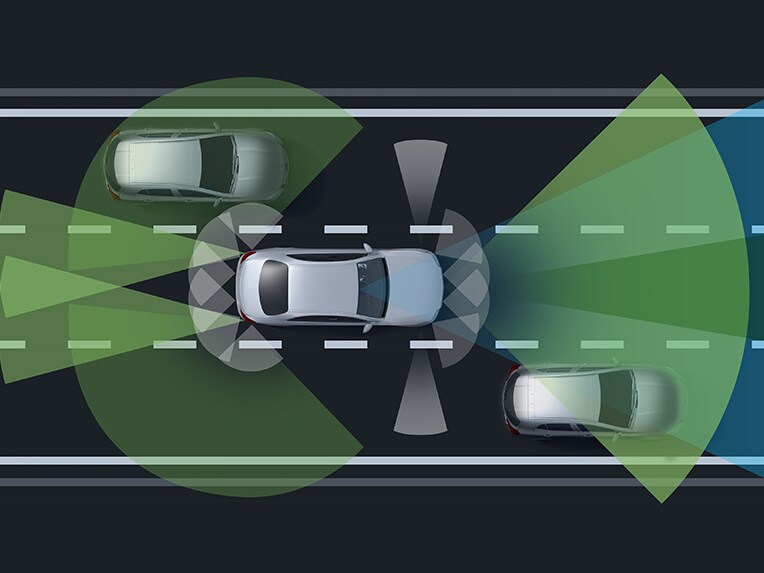 뉴 Mercedes-Benz EQE SUV에 탑재된 드라이빙 어시스턴스 패키지 플러스 사항 세부 모습