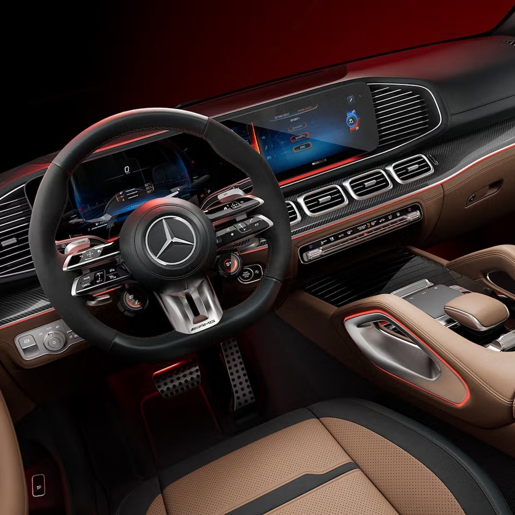 Mercedes-AMG GLS 63 4MATIC +의 스티어링 휠