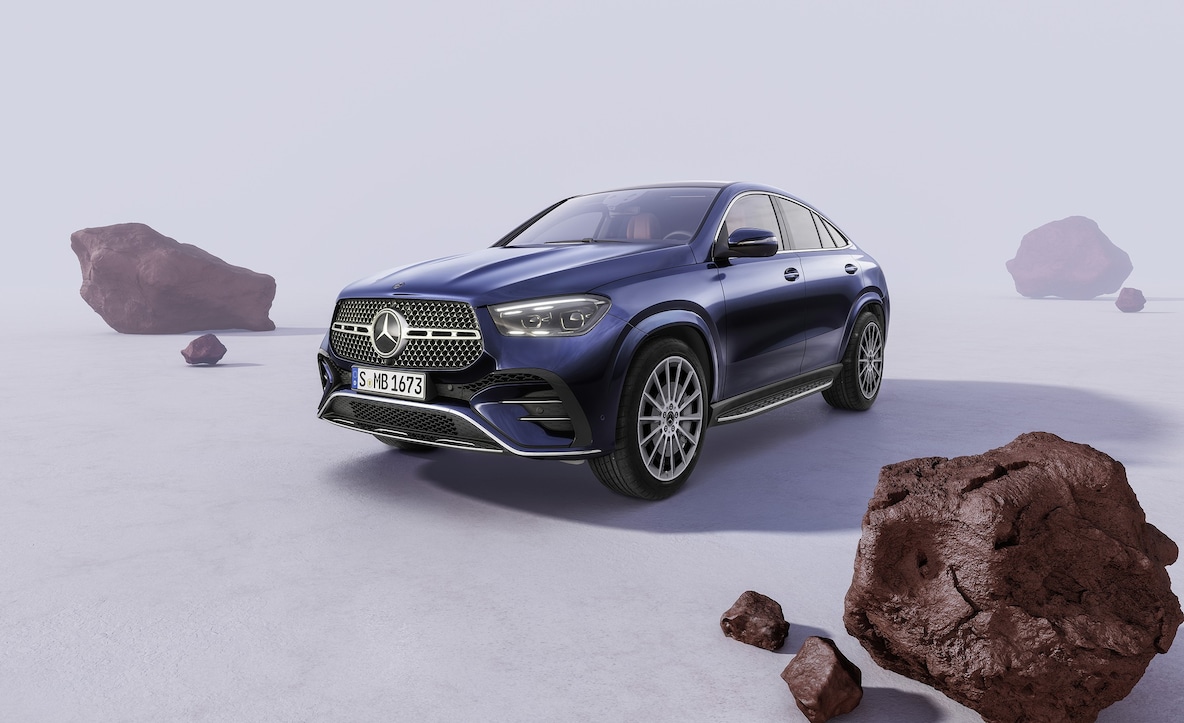 Mercedes-Benz GLE Coupé의 차량 내부.